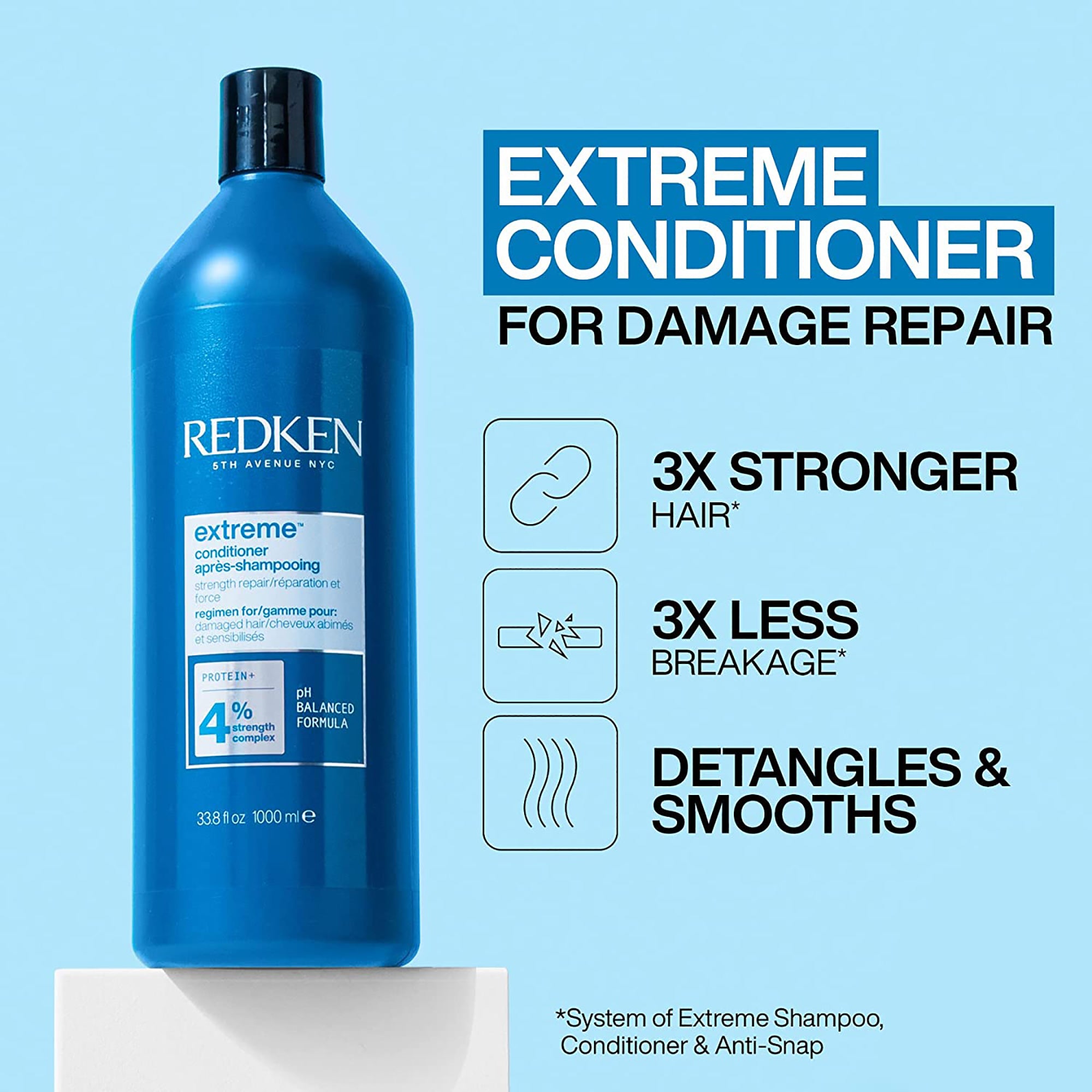 Redken Extreme Shampoo and Conditioner Liter Duo ($104 Value) / DUO