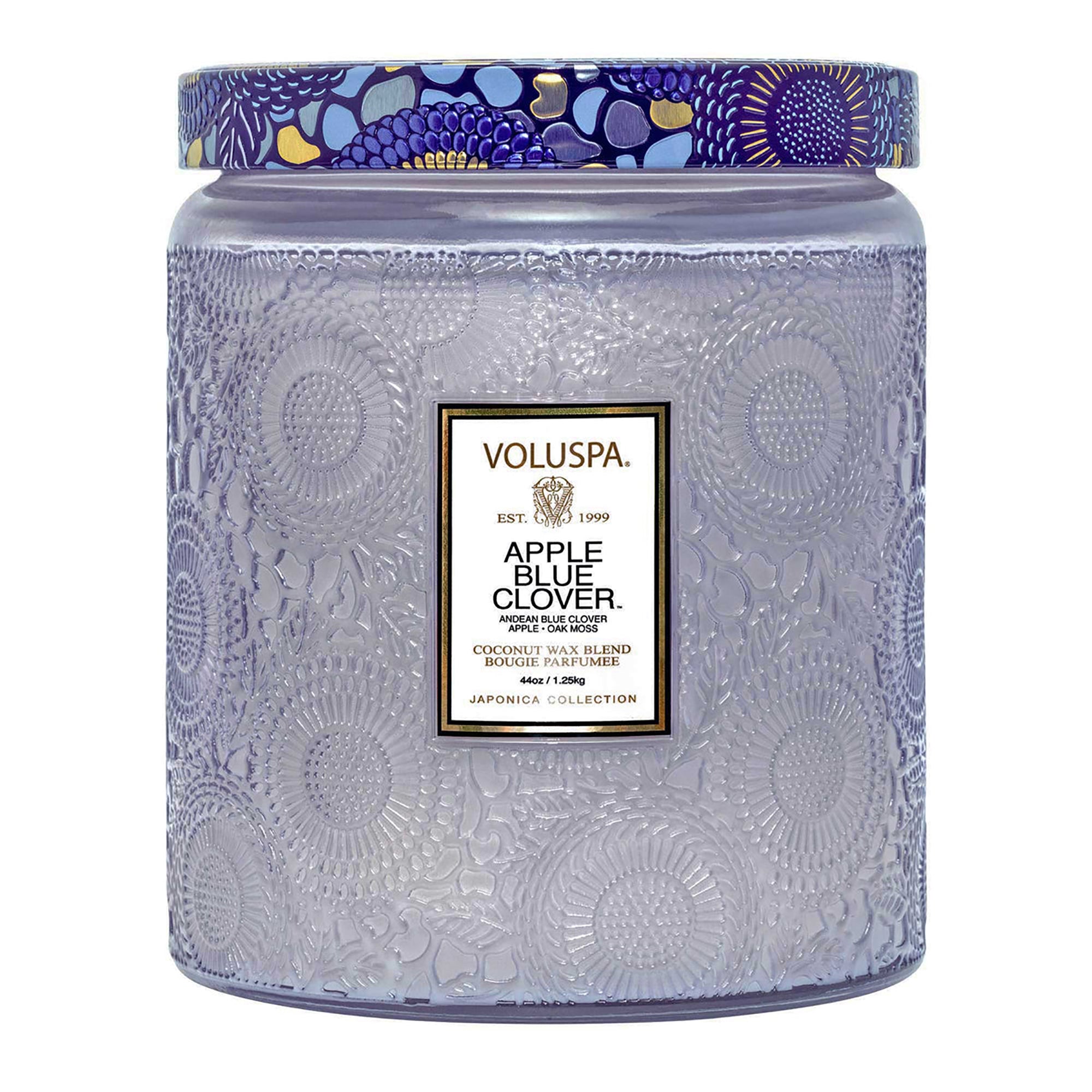 Voluspa Japonica Lux Jar Candle - 44oz / Apple Blue Clover