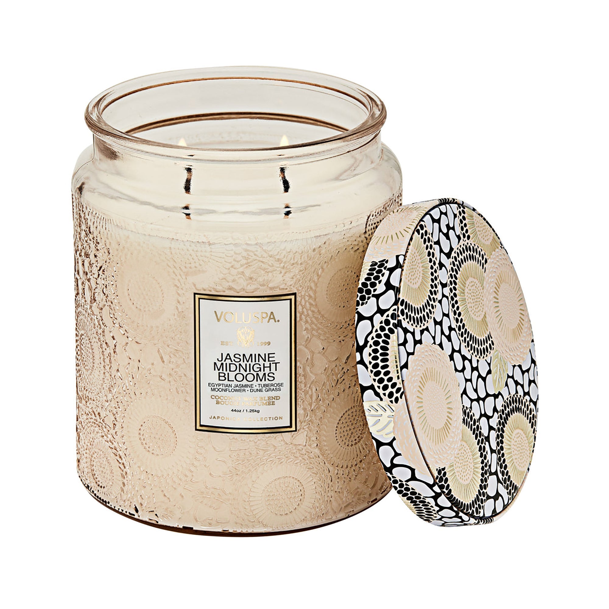 Voluspa Japonica Lux Jar Candle - 44oz / Jasmine Midnight Blooms
