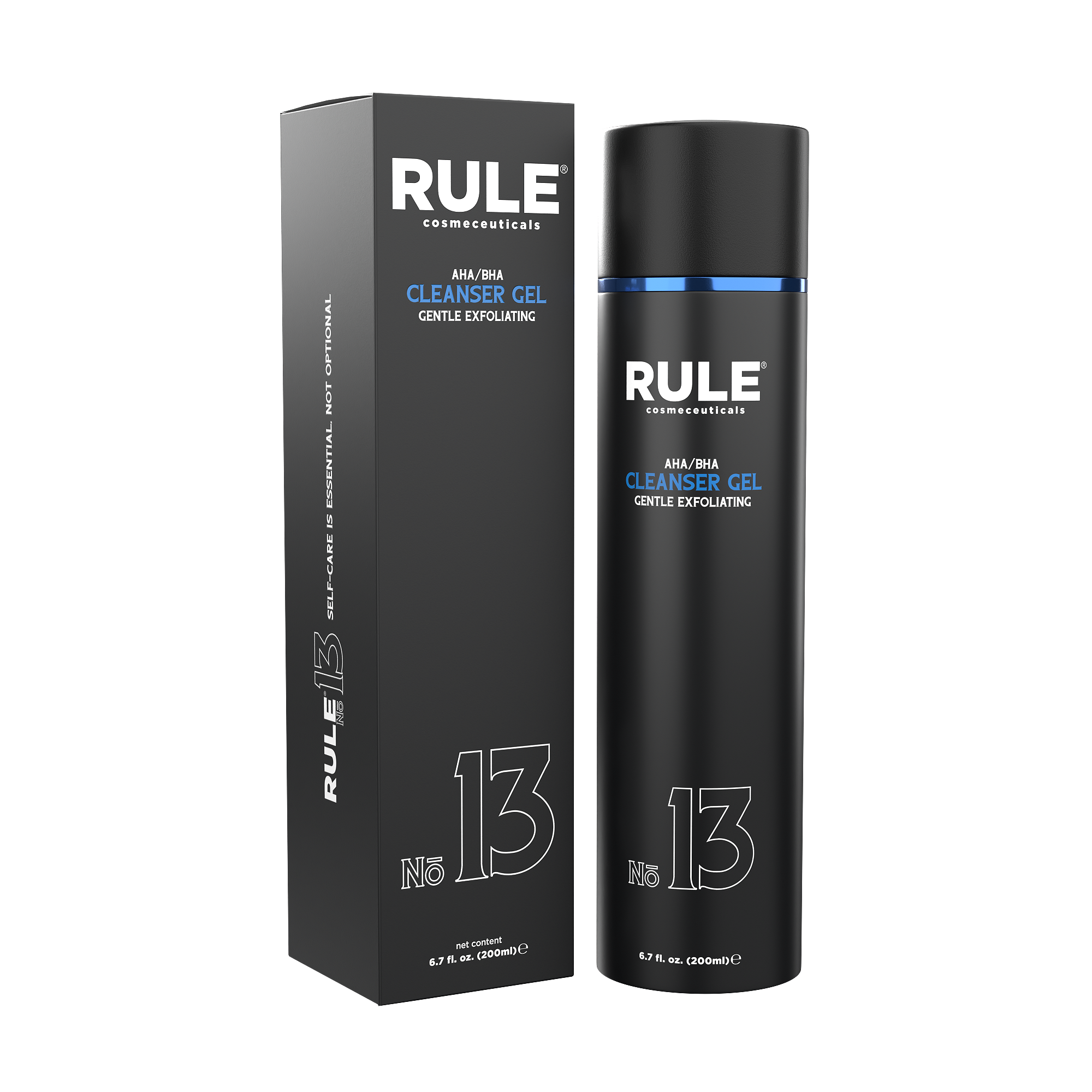 Rule Cosmeceuticals Rule 13: AHA/BHA Cleanser Gel Gentle Exfoliating / 6.7OZ