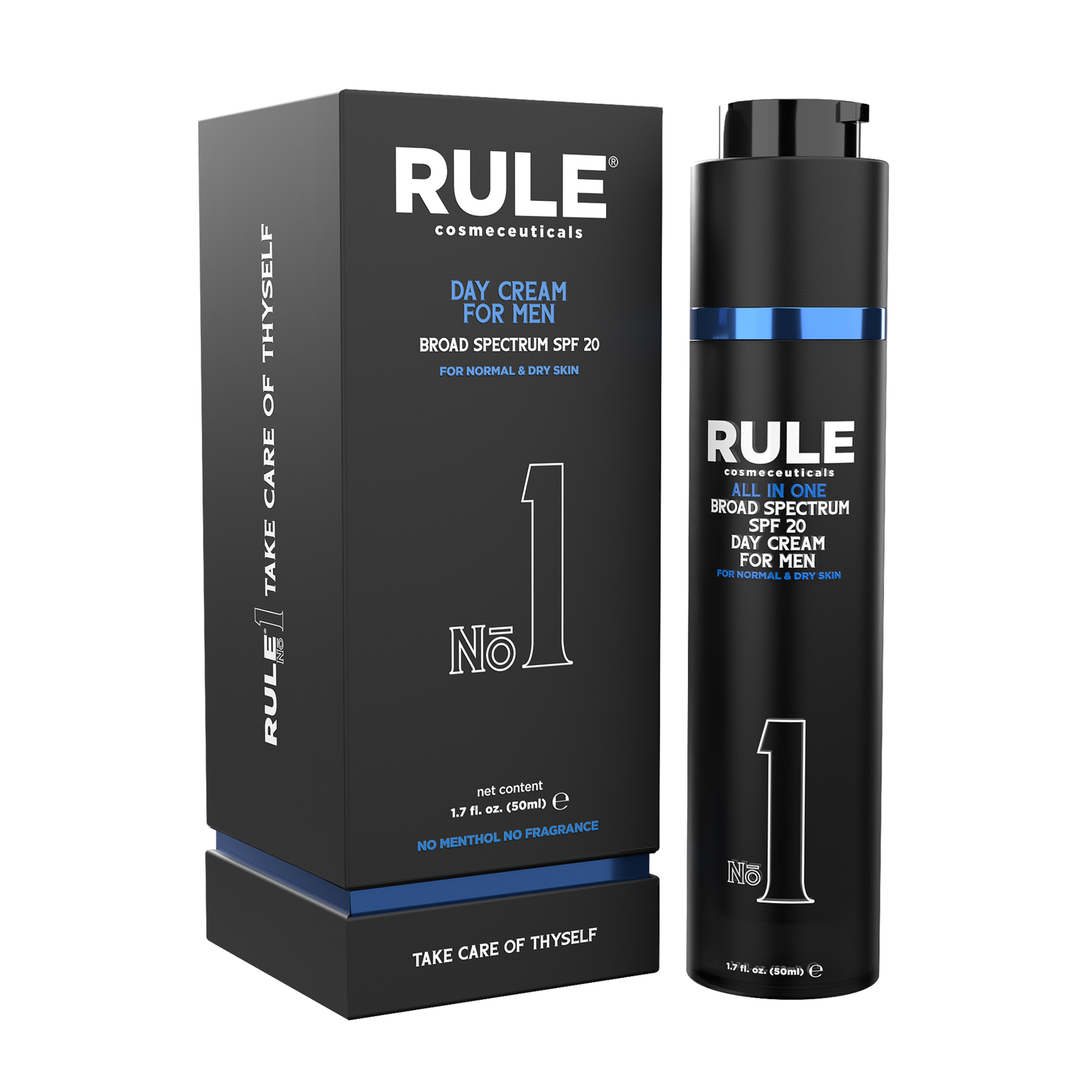 Rule Cosmeceuticals Rule 1: All-in-One Day Face Cream - Menthol-Free & Fragrance-Free / 1.7OZ
