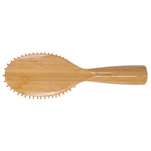 Bass Brushes 54 Dark Bamboo | Large Oval Hairbrush with Natural Bristle + Nylon Pin / 54-DB