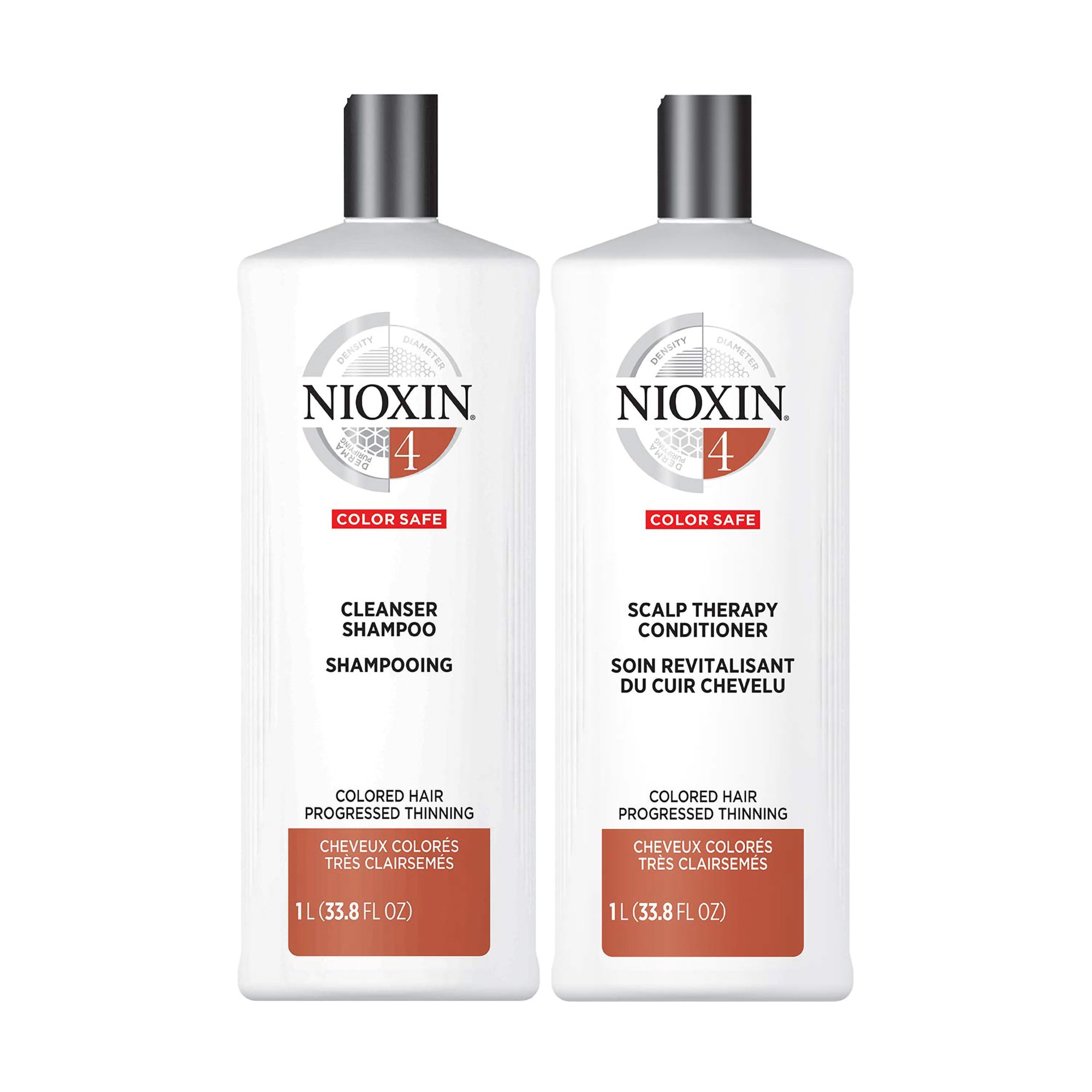 Nioxin System 4 Cleanser Shampoo & Scalp Therapy Conditioner Bundle ($104 Value) / 33.OZ
