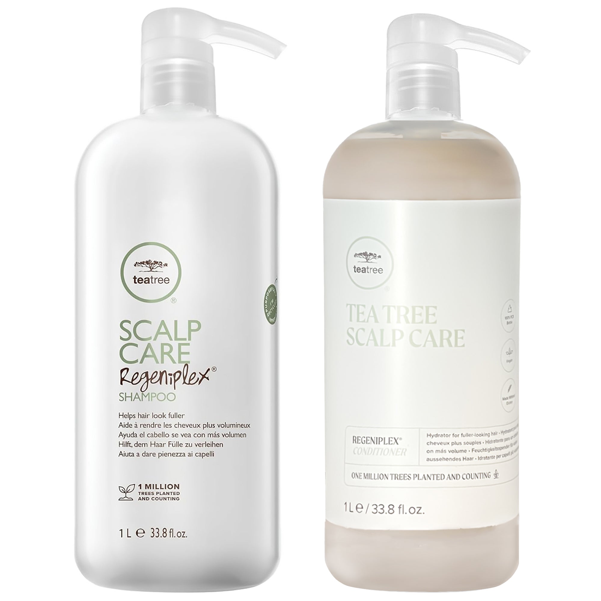 Paul Mitchell Tea Tree Scalp Care Regeniplex Shampoo & Conditioner Liter Duo ($104 VALUE) / LITER