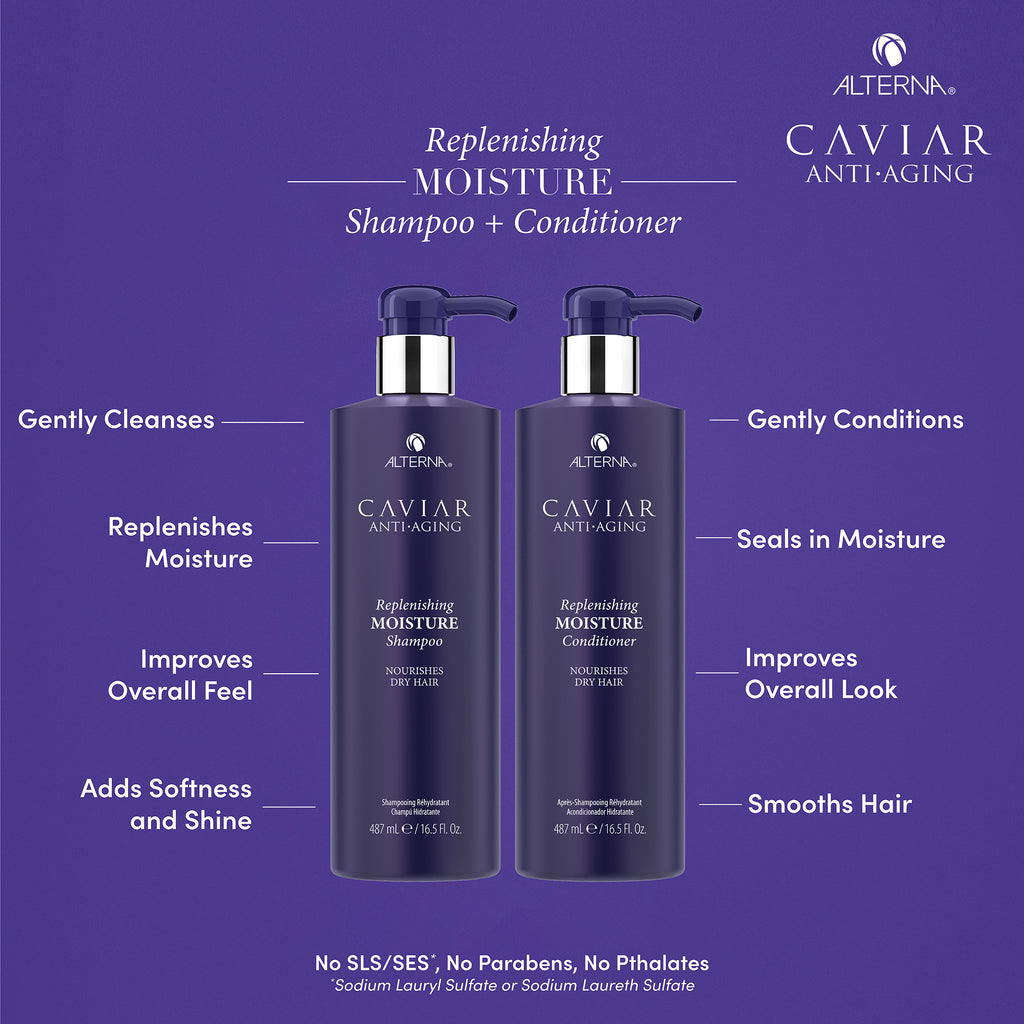 Alterna Caviar Anti-Aging Replenishing Moisture Shampoo & Conditioner 16oz Bundle ($111 Value) / 16OZ thumbnail 4