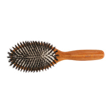 Bass Brushes 899 Dark Bamboo | Large Oval Hairbrush with Firm Natural Bristles / 899-DB