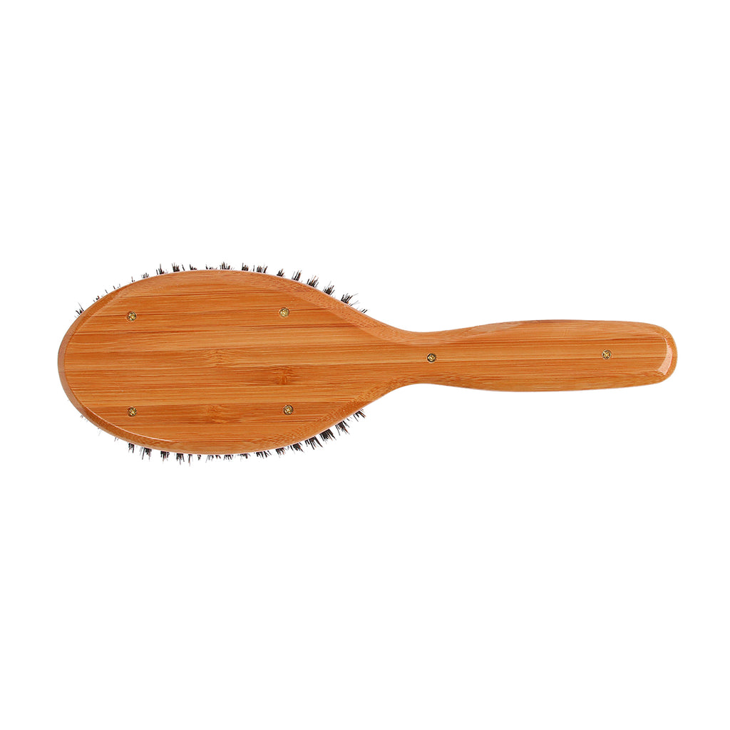 Bass Brushes 899 Dark Bamboo | Large Oval Hairbrush with Firm Natural Bristles / 899-DB thumbnail 2