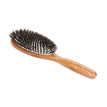 Bass Brushes 899 Dark Bamboo | Large Oval Hairbrush with Firm Natural Bristles / 899-DB