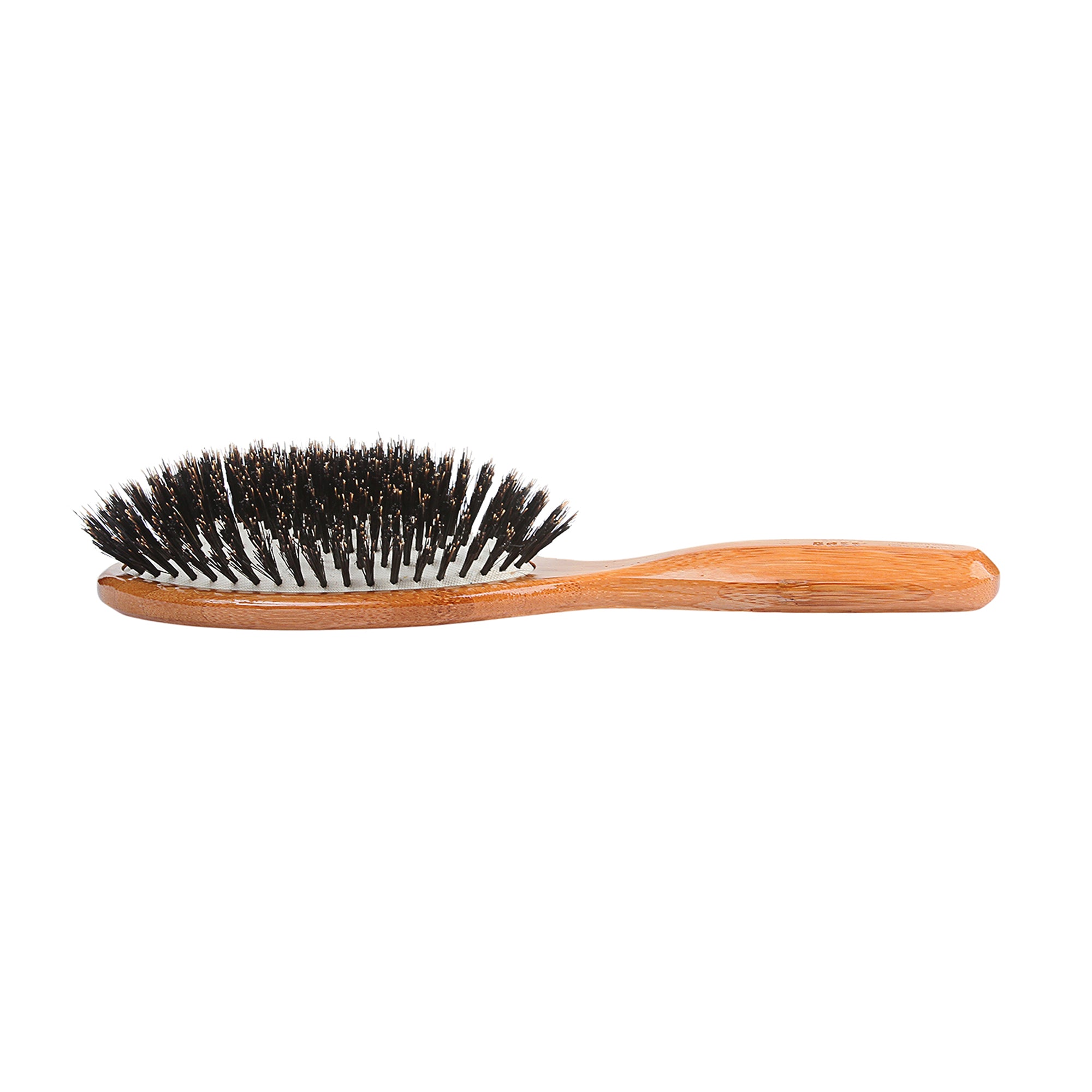 Bass Brushes 899 Dark Bamboo | Large Oval Hairbrush with Firm Natural Bristles / 899-DB