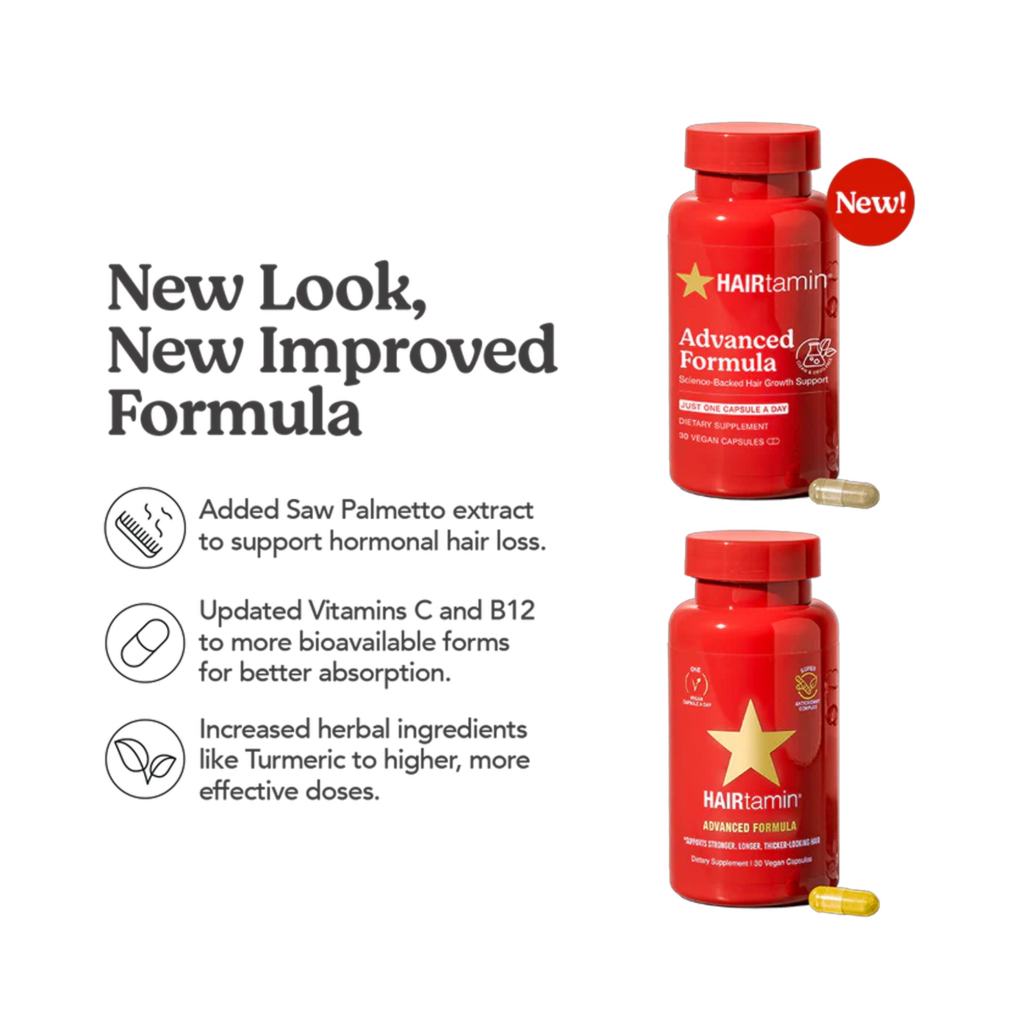 Hairtamin Advanced Formula 30 Capsules / 30 capsules