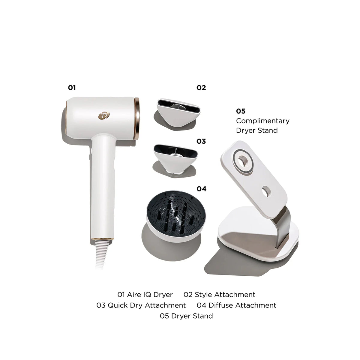 T3 Aire IQ Intelligent Hair Dryer / WHITE