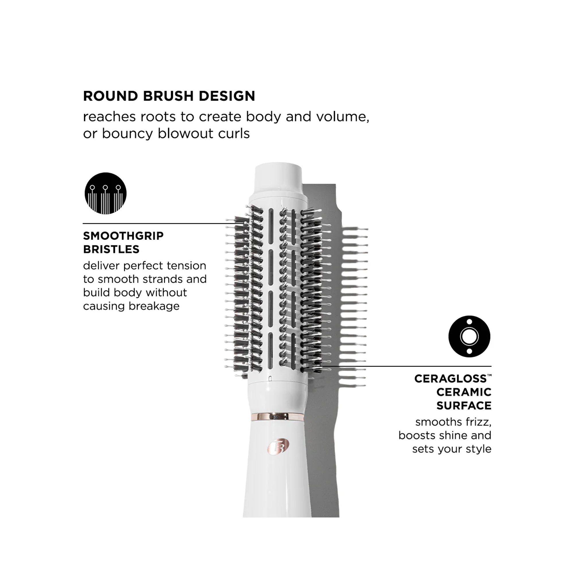 T3 Airebrush One-Step Smoothing and Volumizing Hair Dryer Brush