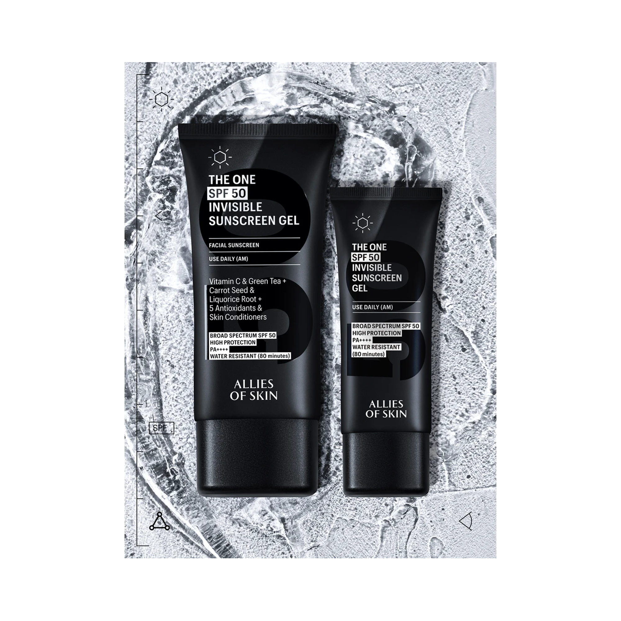 Allies Of Skin The One SPF 50 Invisible Sunscreen Gel 1.7OZ / 1.7OZ