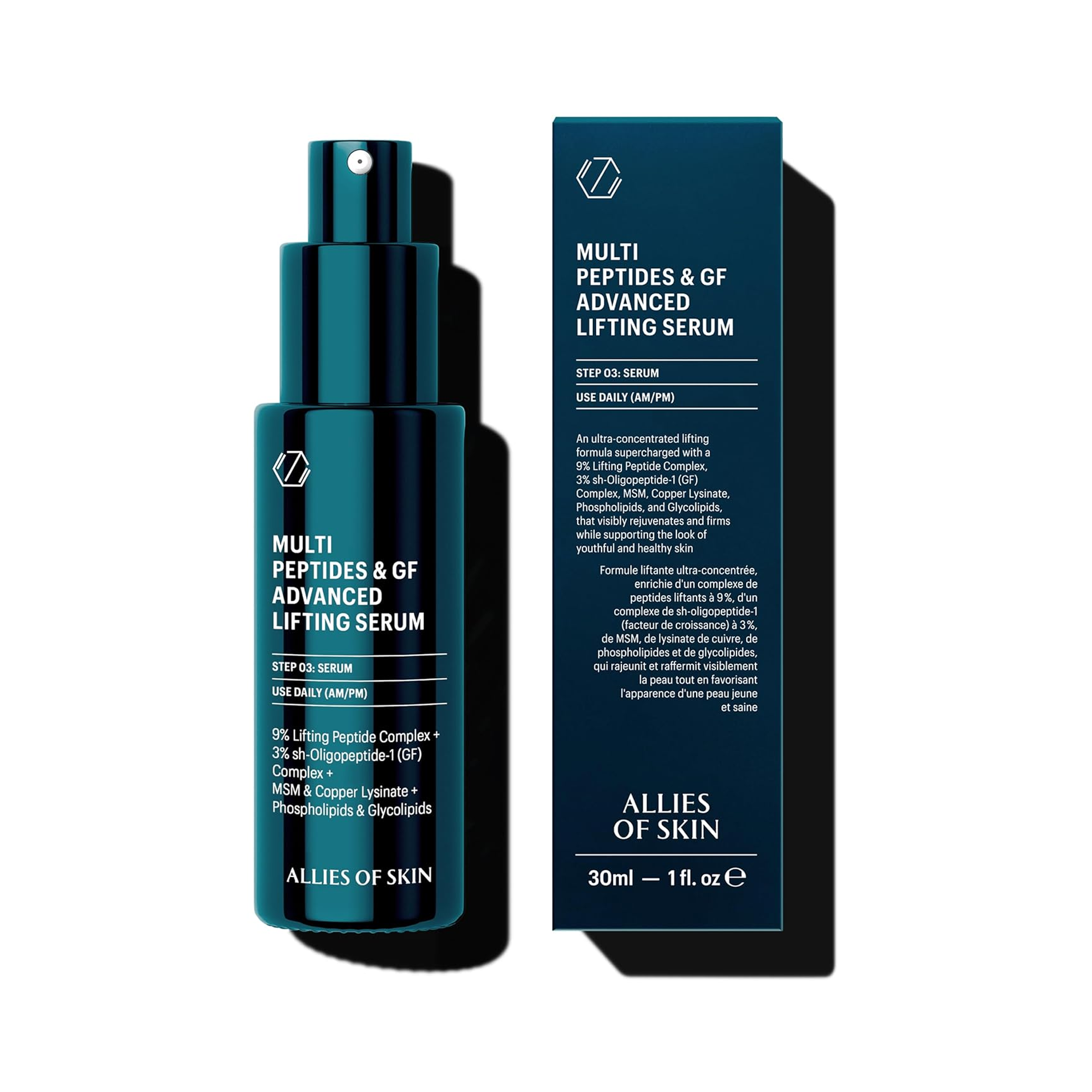 Allies Of Skin Multi Peptides & GF (Growth Factor) Advanced Lifting Serum 1OZ / 1OZ