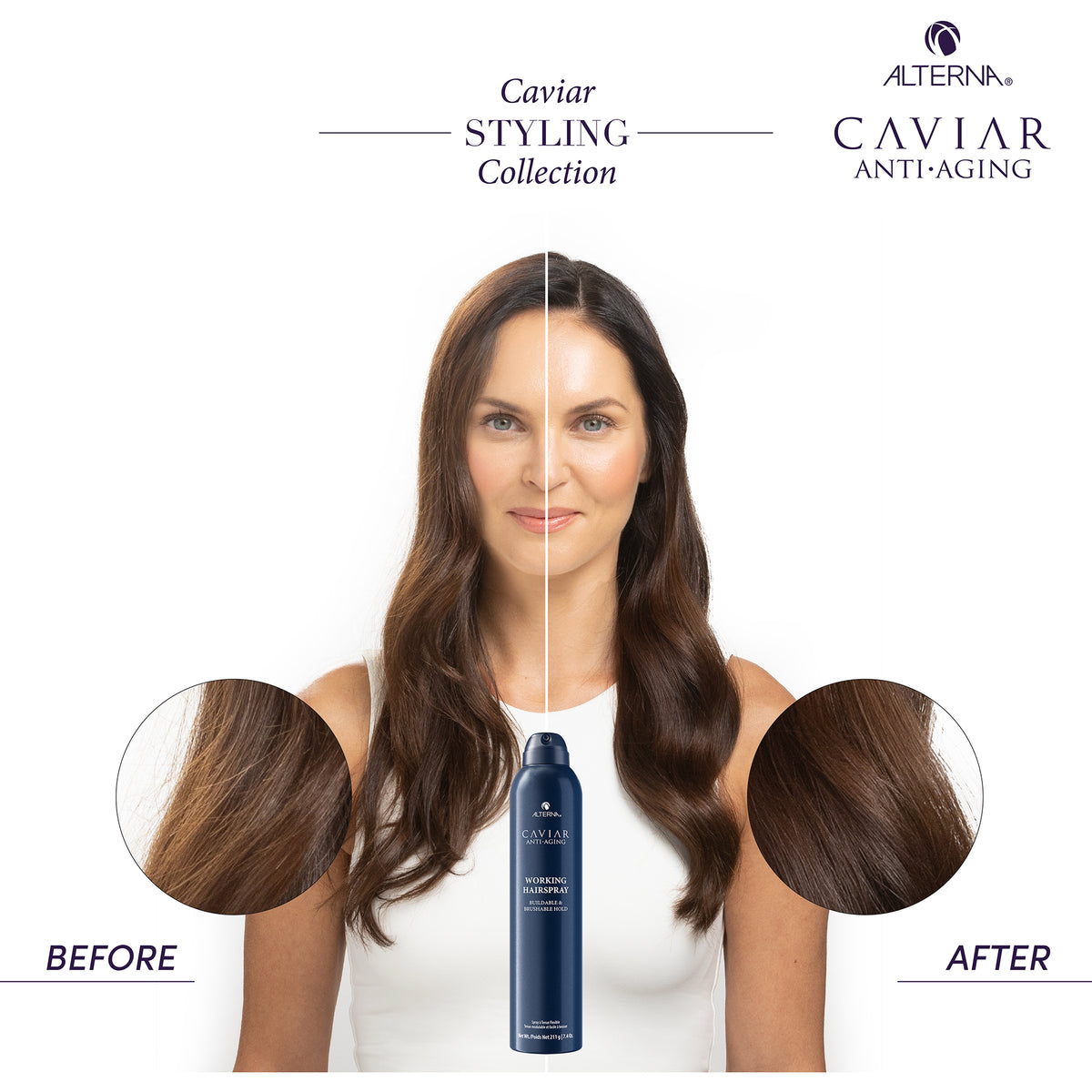 Alterna Caviar Anti-Aging Working Hair Spray / 7.4 oz, image 28255229345942
