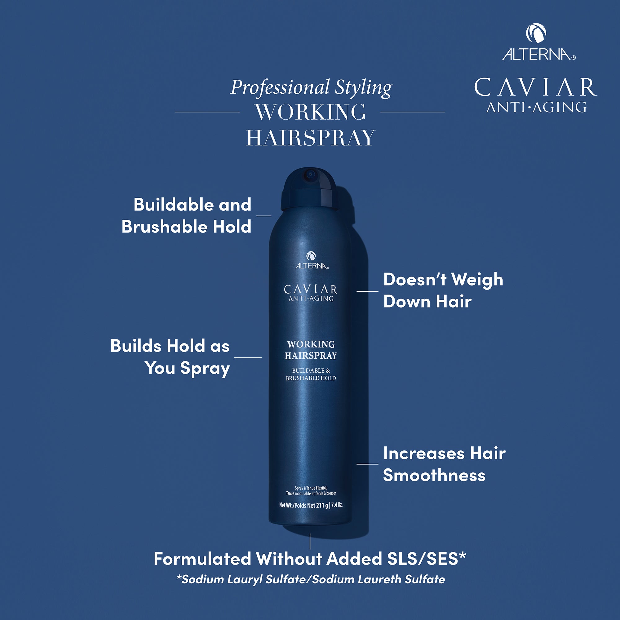 Alterna Caviar Anti-Aging Working Hair Spray / 7.4 oz