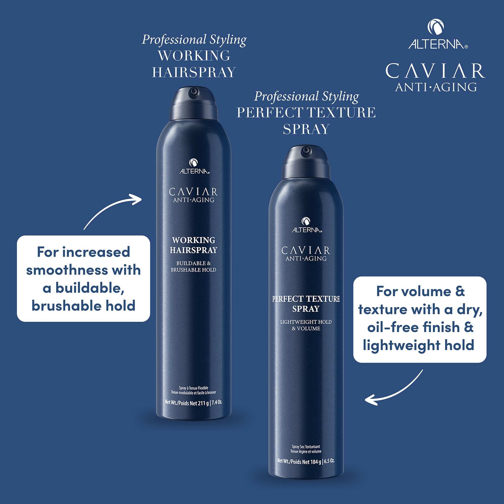 Alterna Caviar Anti-Aging Working Hair Spray / 15.5 oz
