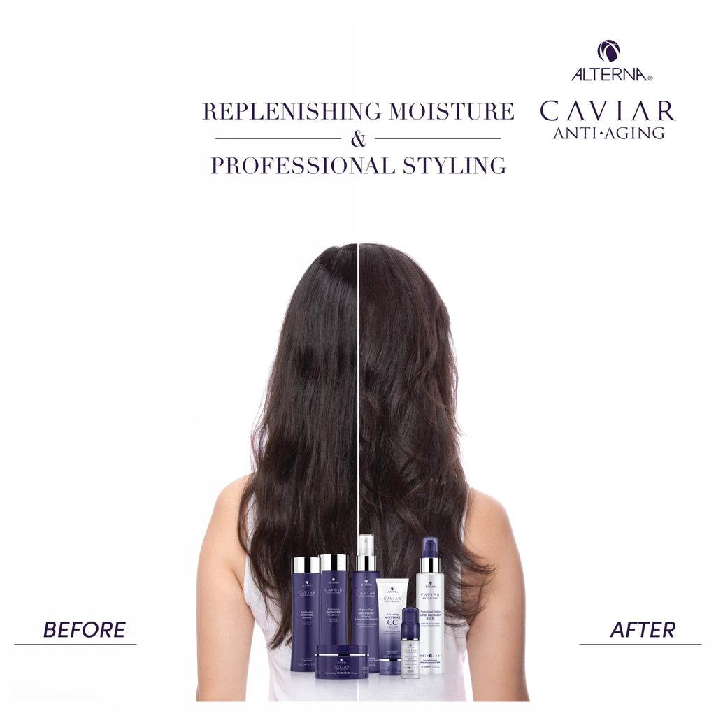 Alterna Caviar Anti-Aging Replenishing Moisture Shampoo & Conditioner Liter Bundle ($162 Value) / 33OZ thumbnail 4