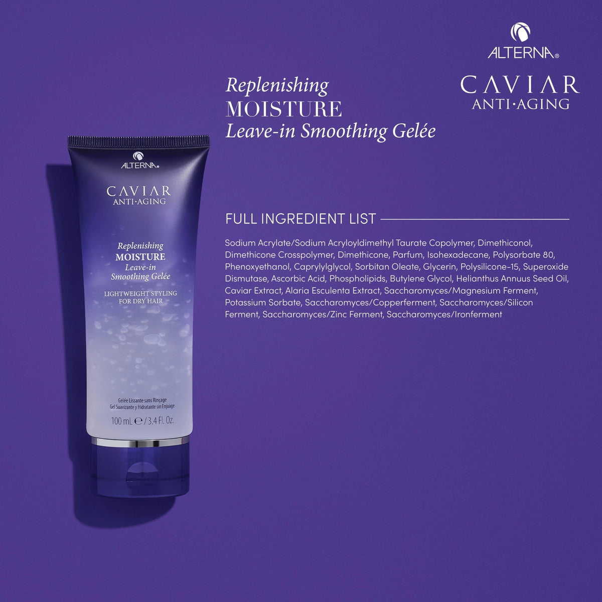 Alterna Caviar Anti-Aging Replenishing Moisture Leave-In Smoothing Gelee / 3.4OZ, image 27608095785110