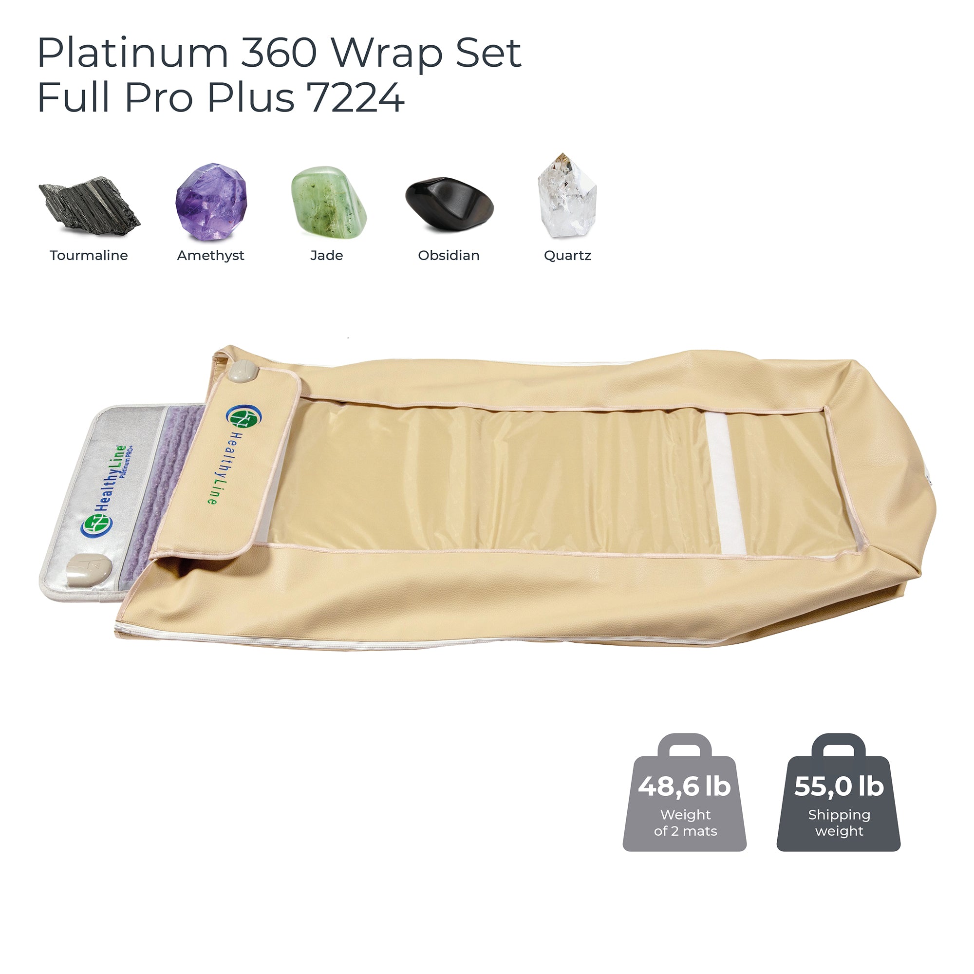 HealthyLine Platinum 360 Wrap Set Full 7224 - Photon Advanced PEMF / Soft/Firm
