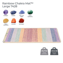 HealthyLine Rainbow Chakra Mat Large 7428 Firm - PEMF Inframat Pro Third Edition / FIRM