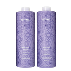 Amika Bust Your Brass Cool Blonde Shampoo and Conditioner Liter Duo ($150 Value) / 32OZ