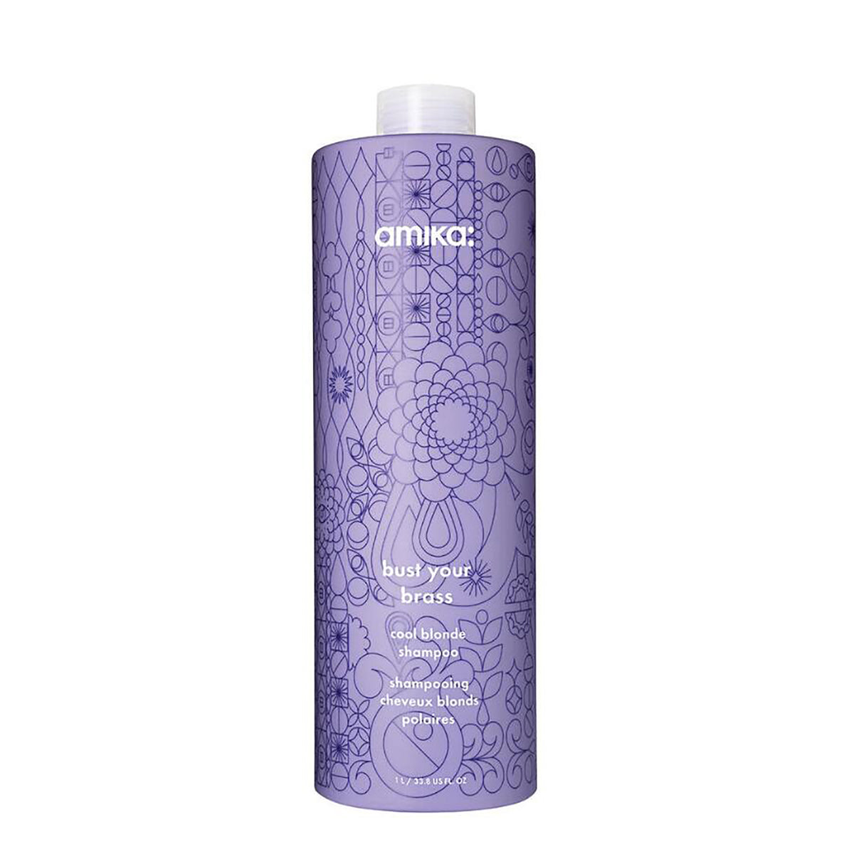Amika Bust Your Brass Cool Blonde Shampoo and Conditioner Liter Duo ($150 Value) / 32OZ, image 27550258102422