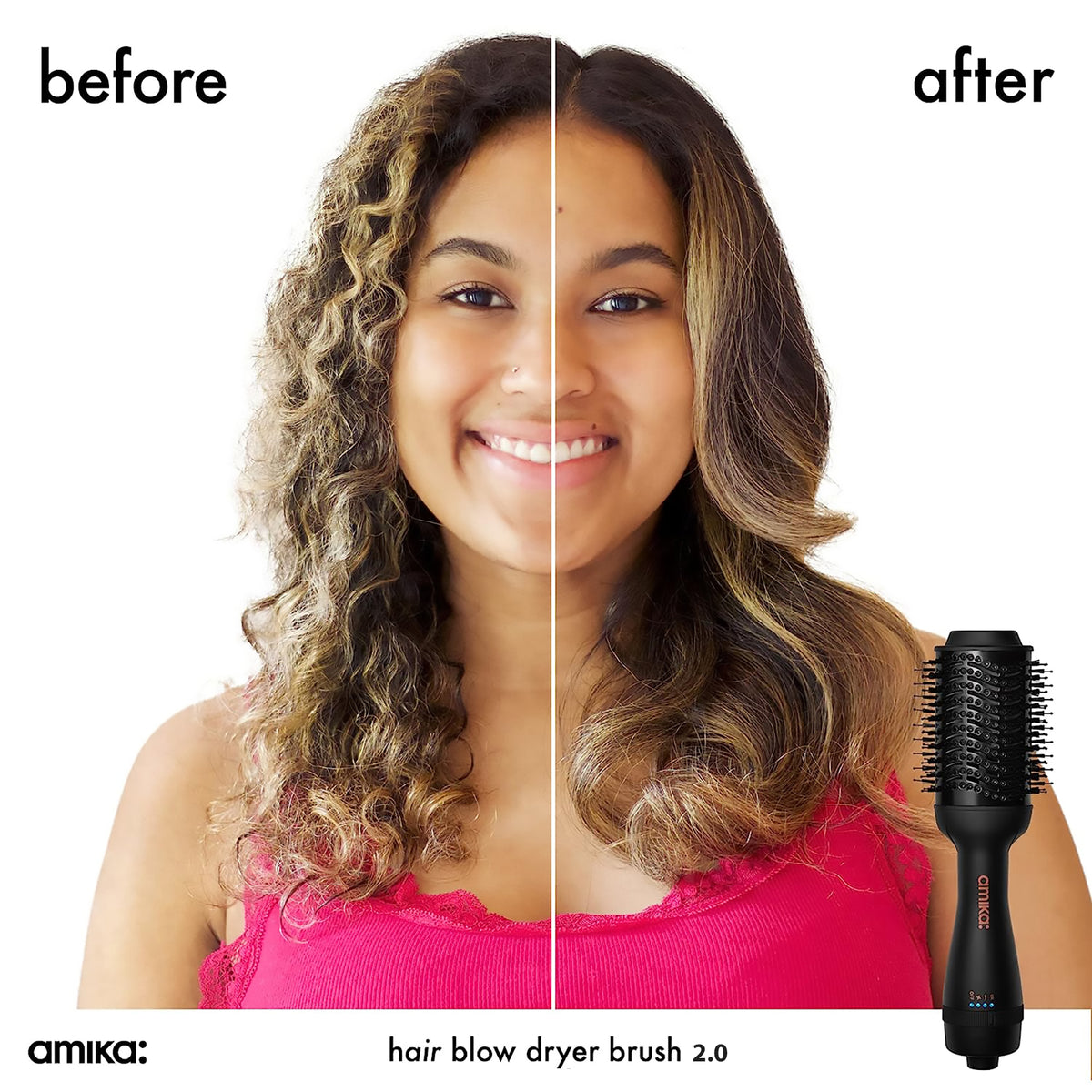 Amika Hair Blow Dryer Brush 2.0, image 27499068129430