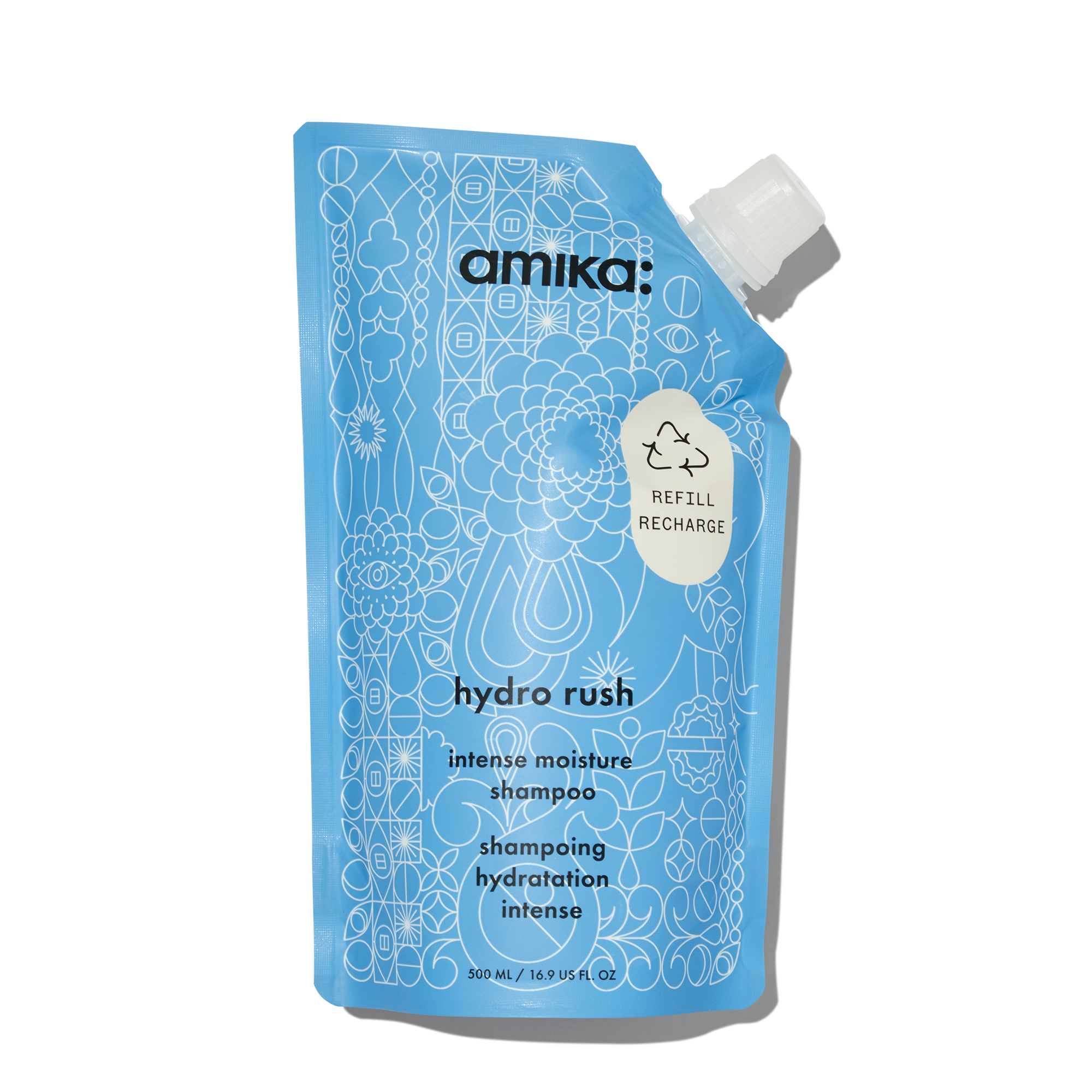 Amika Hydro Rush Intense Moisture Shampoo Refill / 16OZ
