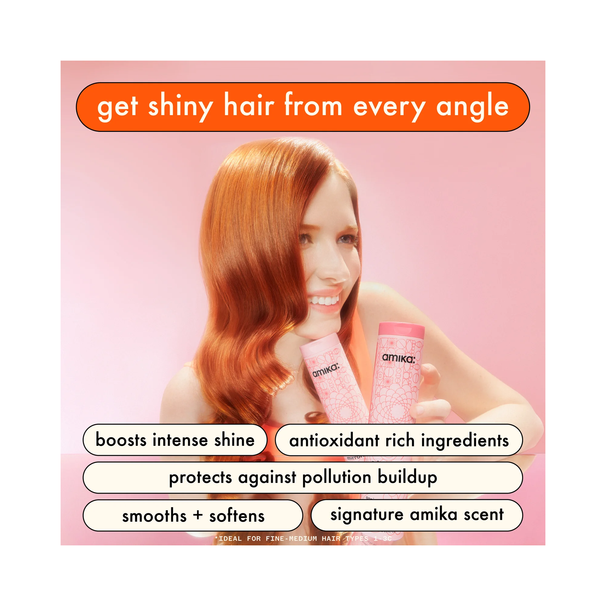 Amika Mirrorball Shampoo and Conditioner Duo 33OZ / 33OZ