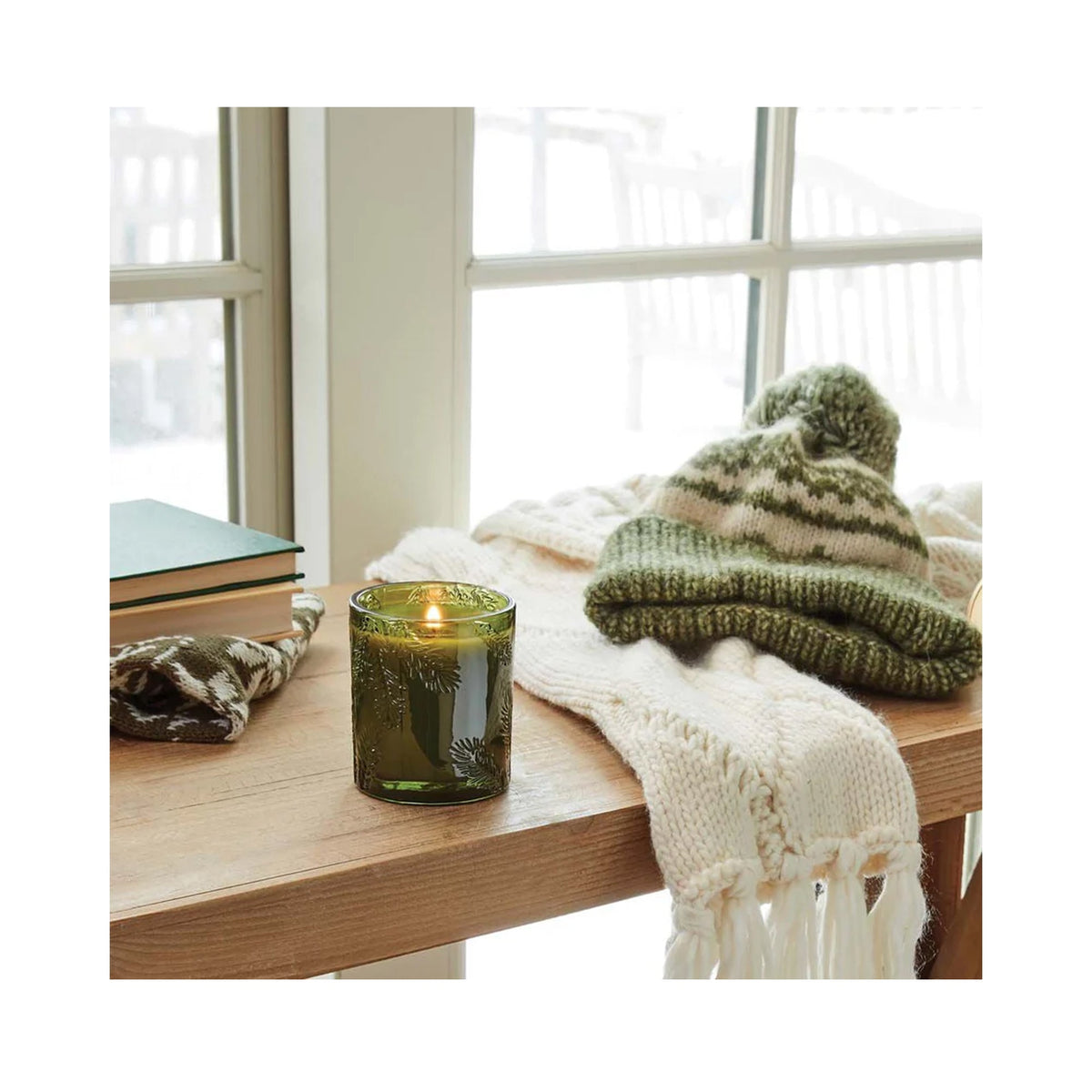 Thymes Frasier Fir Heritage Green Glass Candle / 6.5OZ, image 46175279677590