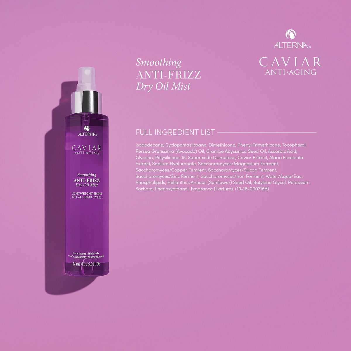 Alterna Caviar Anti-Aging Omega + Anti-Frizz Dry Oil Mist - 5OZ / 5.OZ, image 27596133105814