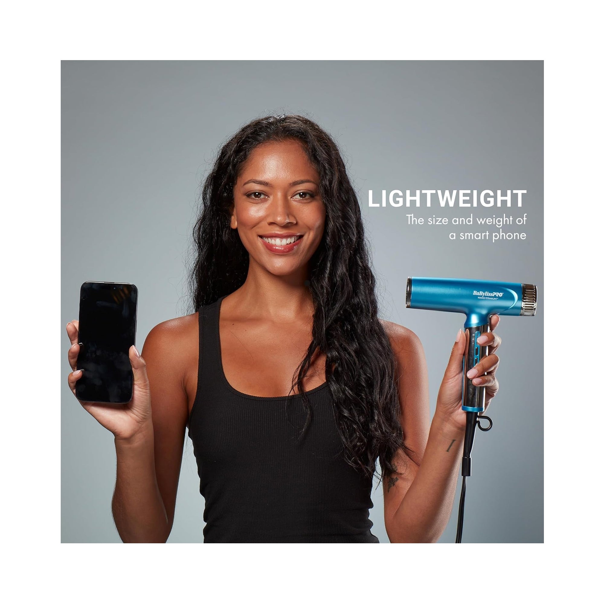 BaBylissPRO Nano Titanium Light Dryer & 1" compact Flat Iron Value Pack BNTPP79