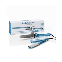 BabylissPRO_Nano_Titanium_1.5_Ultra_Thin_Flat_Iron_1.25_Spring_Curling_Iron_Set_ItemNo.BNTPP69 / 1.5