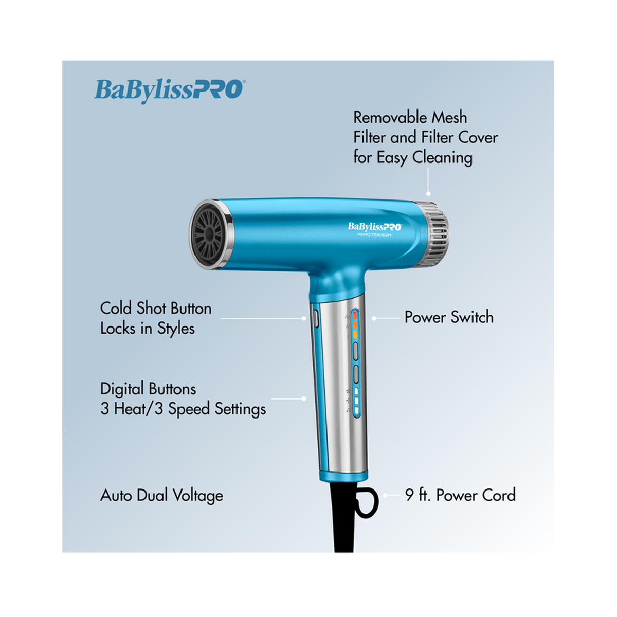Babyliss_Nano_Titanium_Light_Ionic_Dryer, image 29493489500310