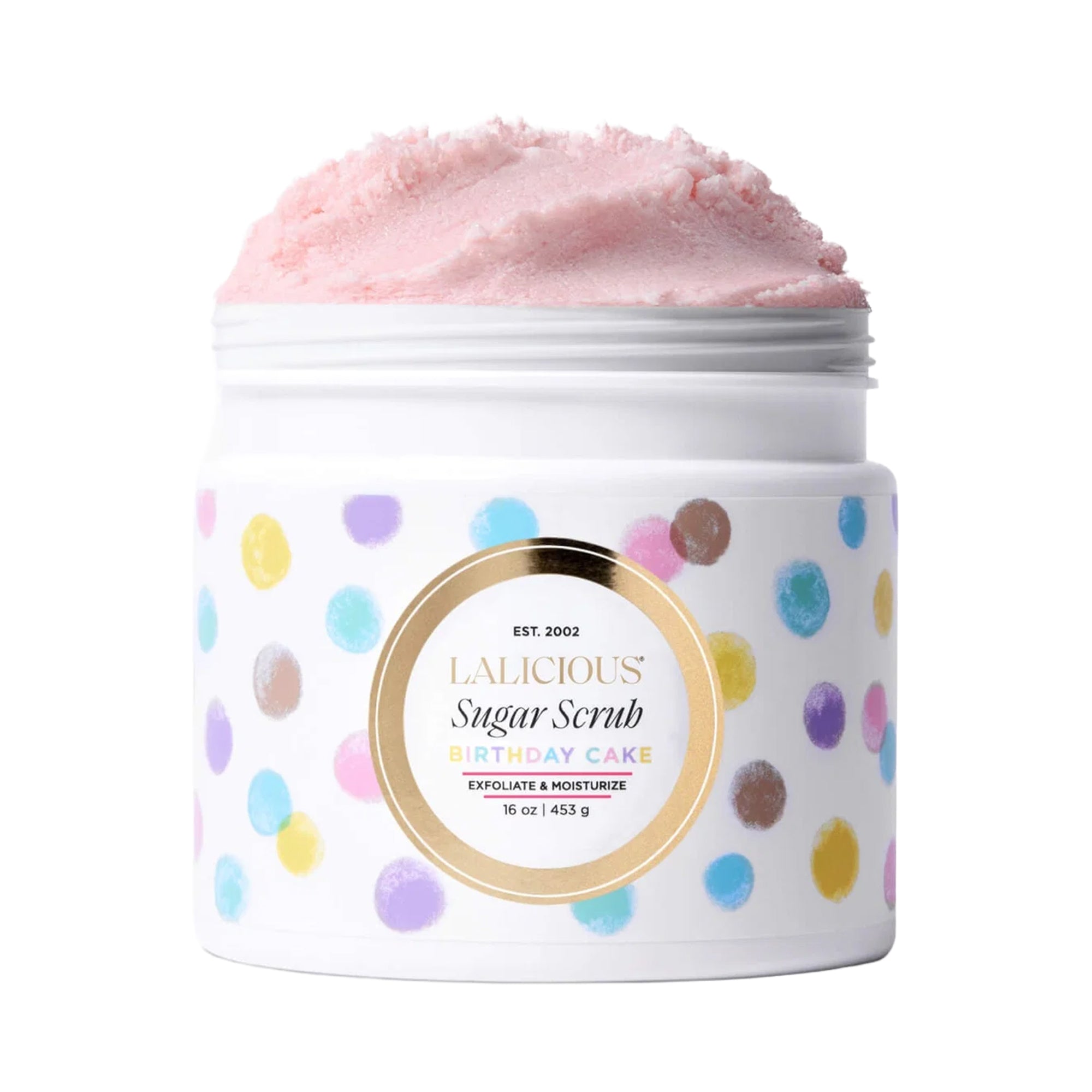 LALICIOUS Birthday Cake Sugar Scrub / 16OZ