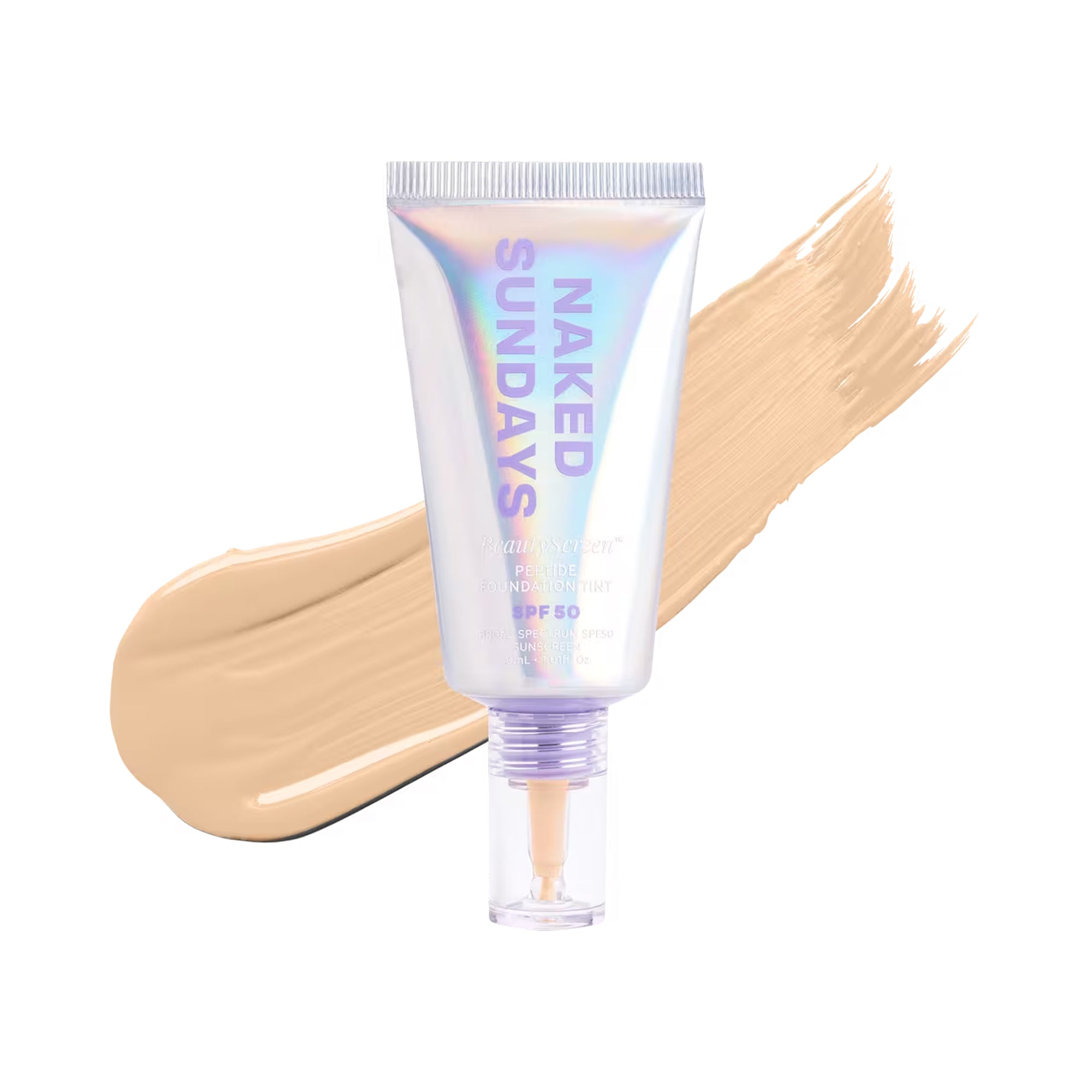 Naked Sundays BeautyScreen Peptide Foundation Tint SPF 50 / 2.5 LIGHT NEUTRAL