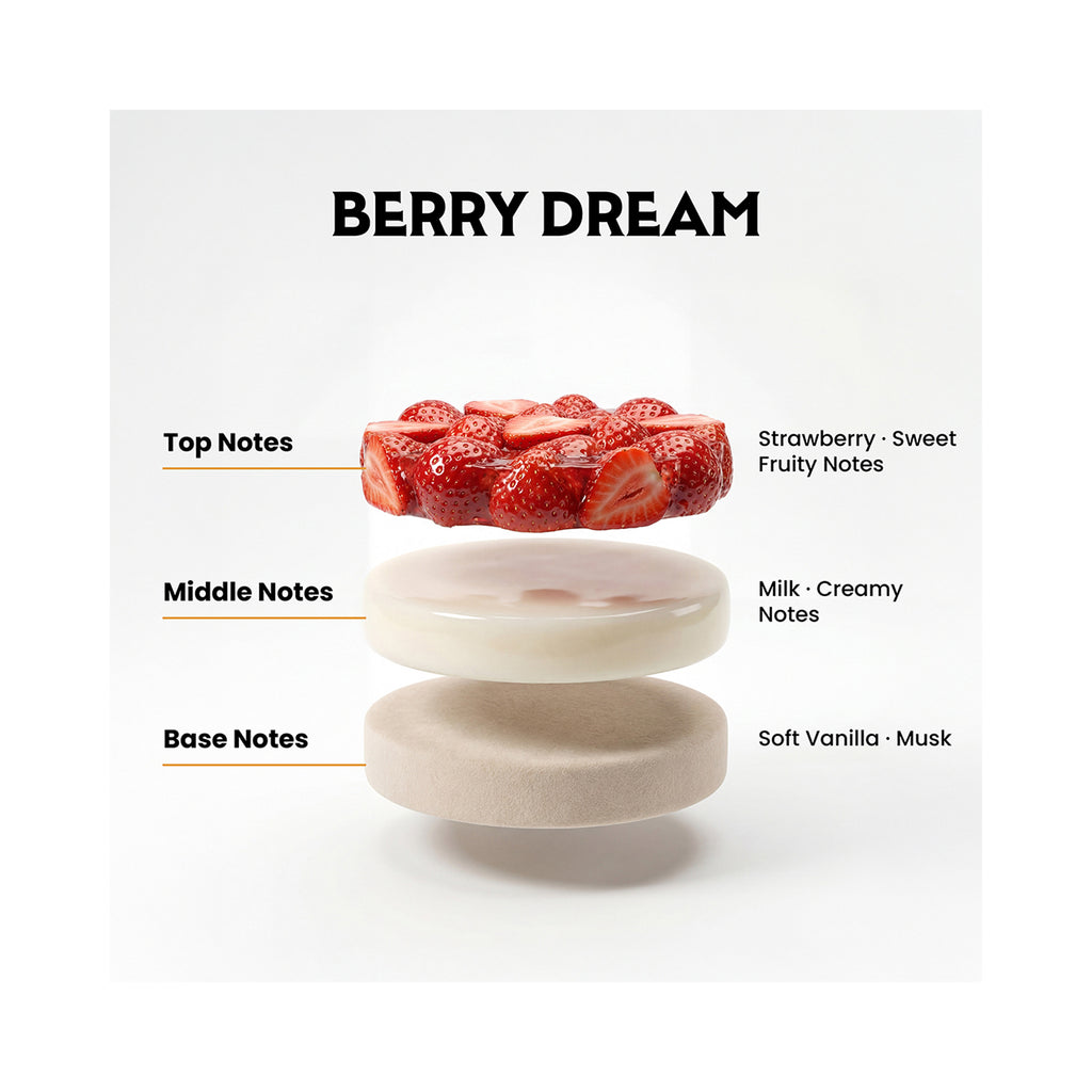 Scentirium Berry Dream – Sweet Strawberry Milk & Soft Cream Fragrance/ 1OZ
