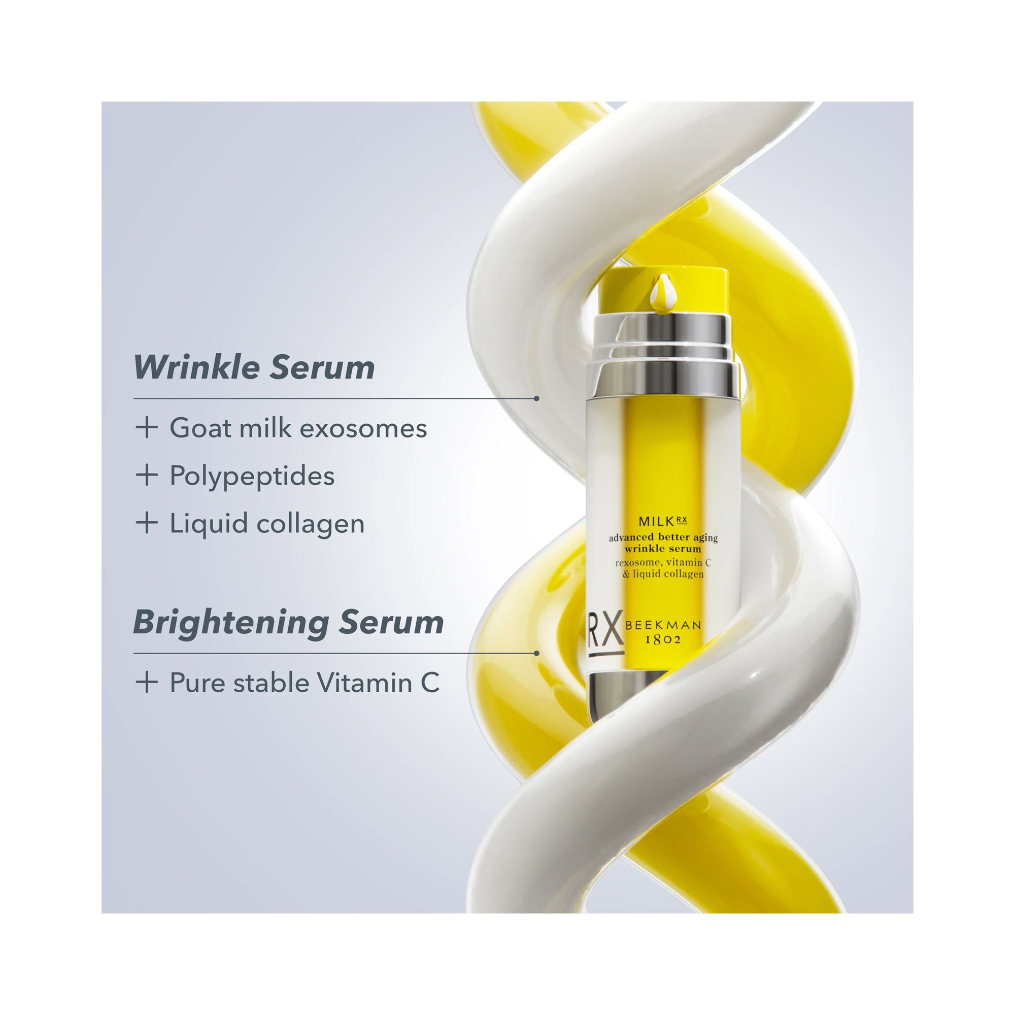 BEEKMAN 1802 Milk RX Advanced Better Aging Wrinkle Serum / 1OZ