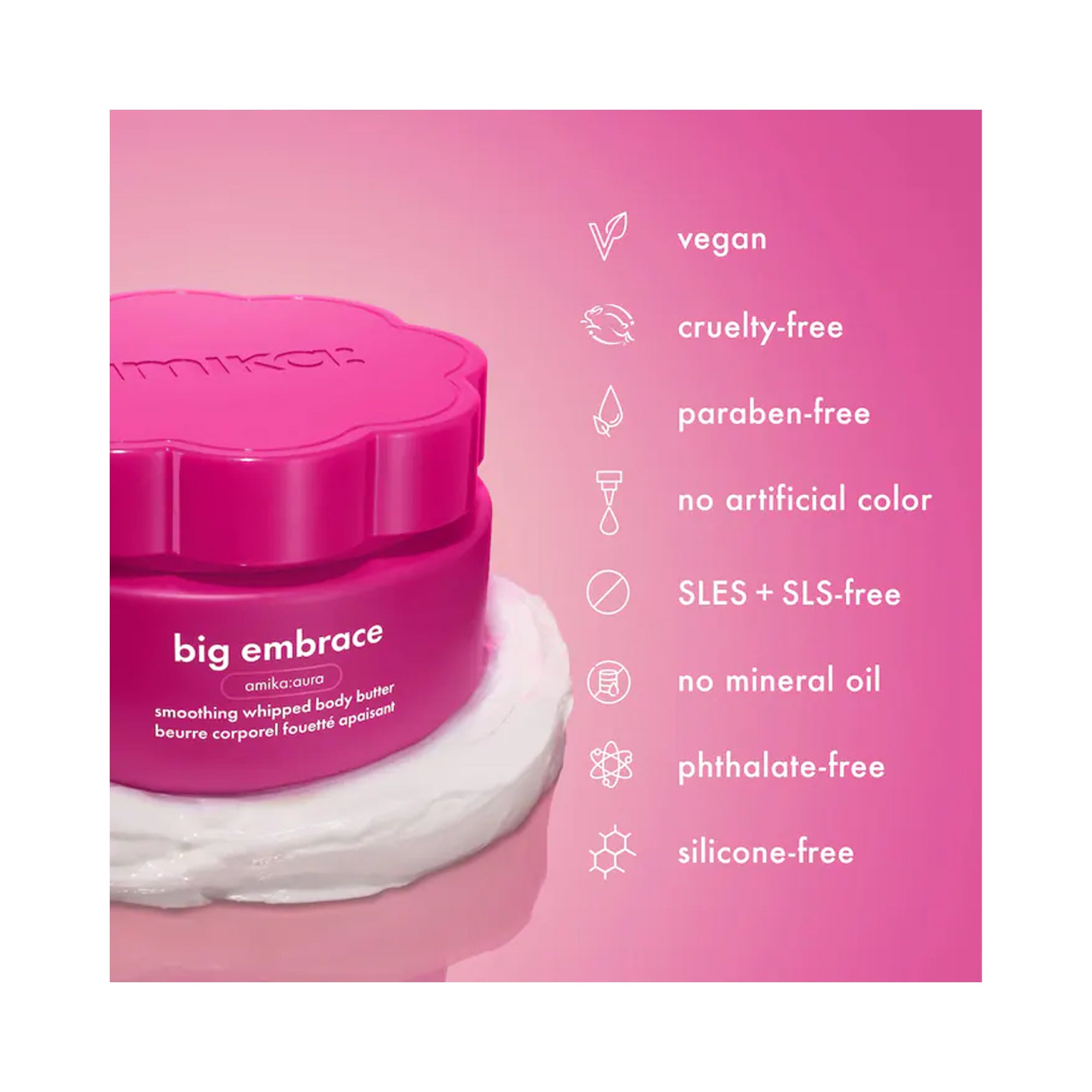 Amika Big Embrace Smoothing Whipped Body Butter / 8.5OZ