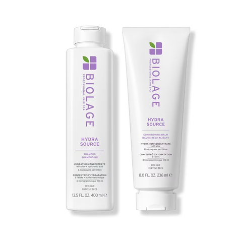 Biolage HydraSource Shampoo 13.5oz & Conditioning Balm 8oz Duo / DUO