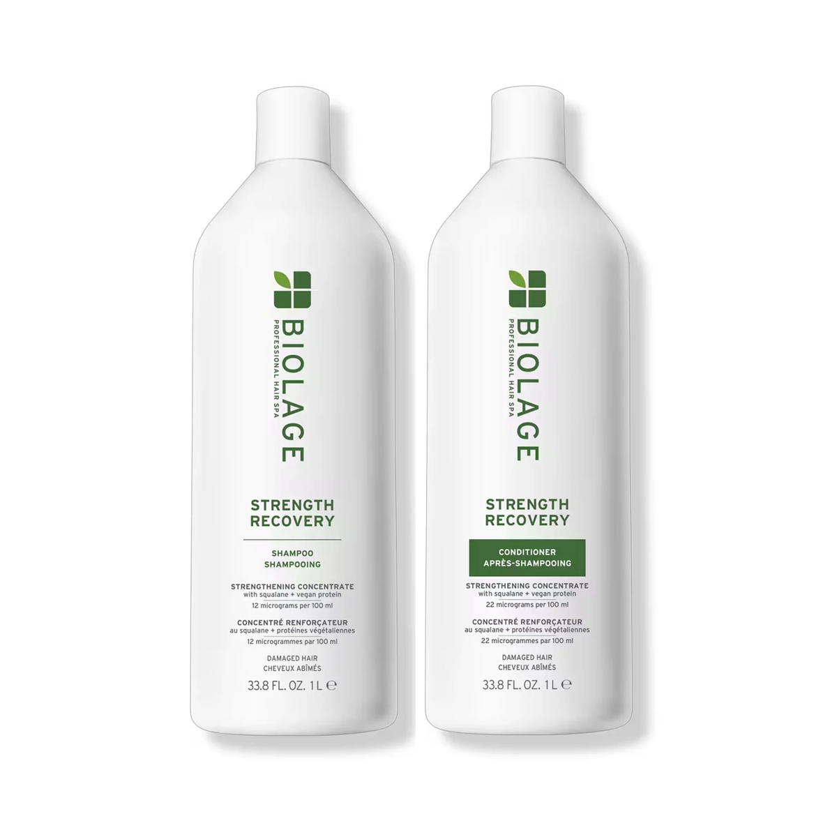 Biolage Strength Recovery Shampoo Conditioner Liter Duo / 33OZ