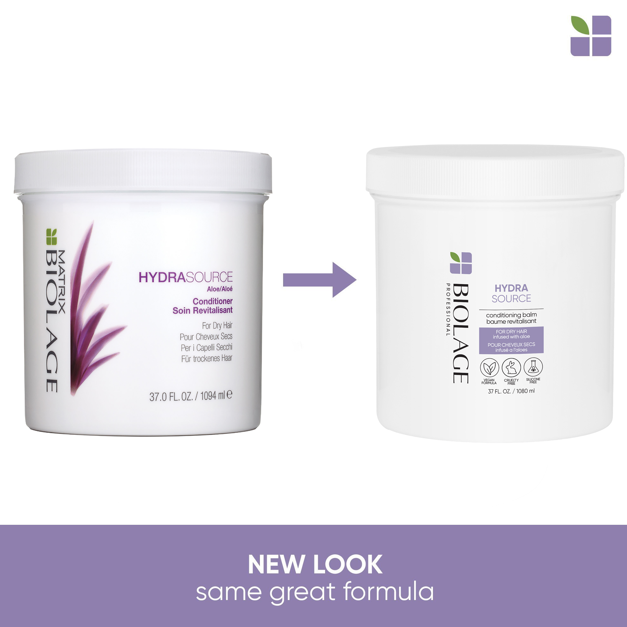 Matrix Biolage HydraSource Shampoo 33oz & Conditioner Balm Jar 37oz Duo ($88 Value) / 33.OZ
