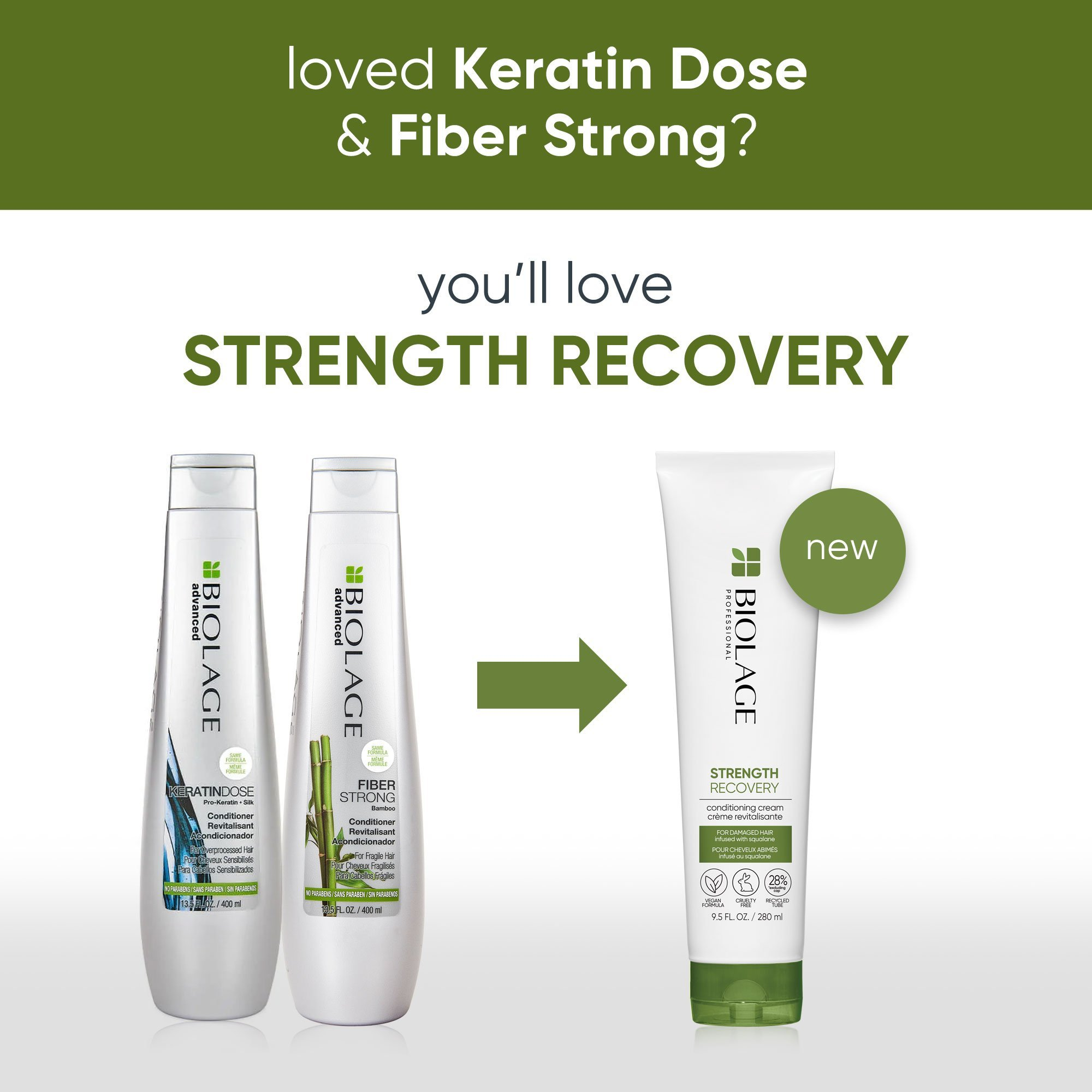 Matrix Biolage Strength Recovery Conditioning Cream - 9.5oz / 9.5OZ