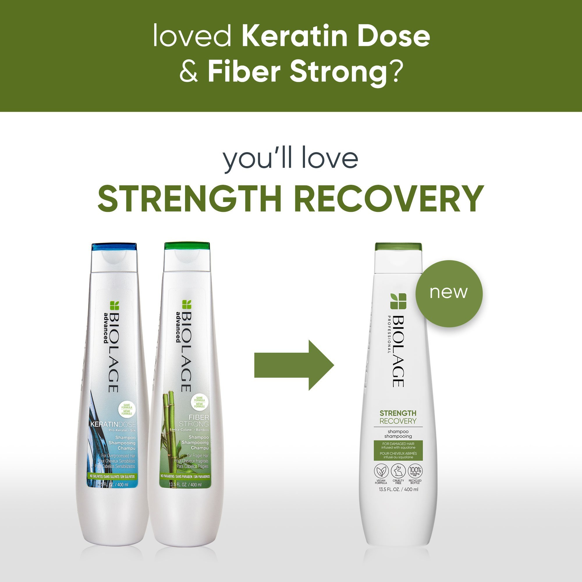 Matrix Biolage Strength Recovery Shampoo - 13.5oz / 13.5 OZ