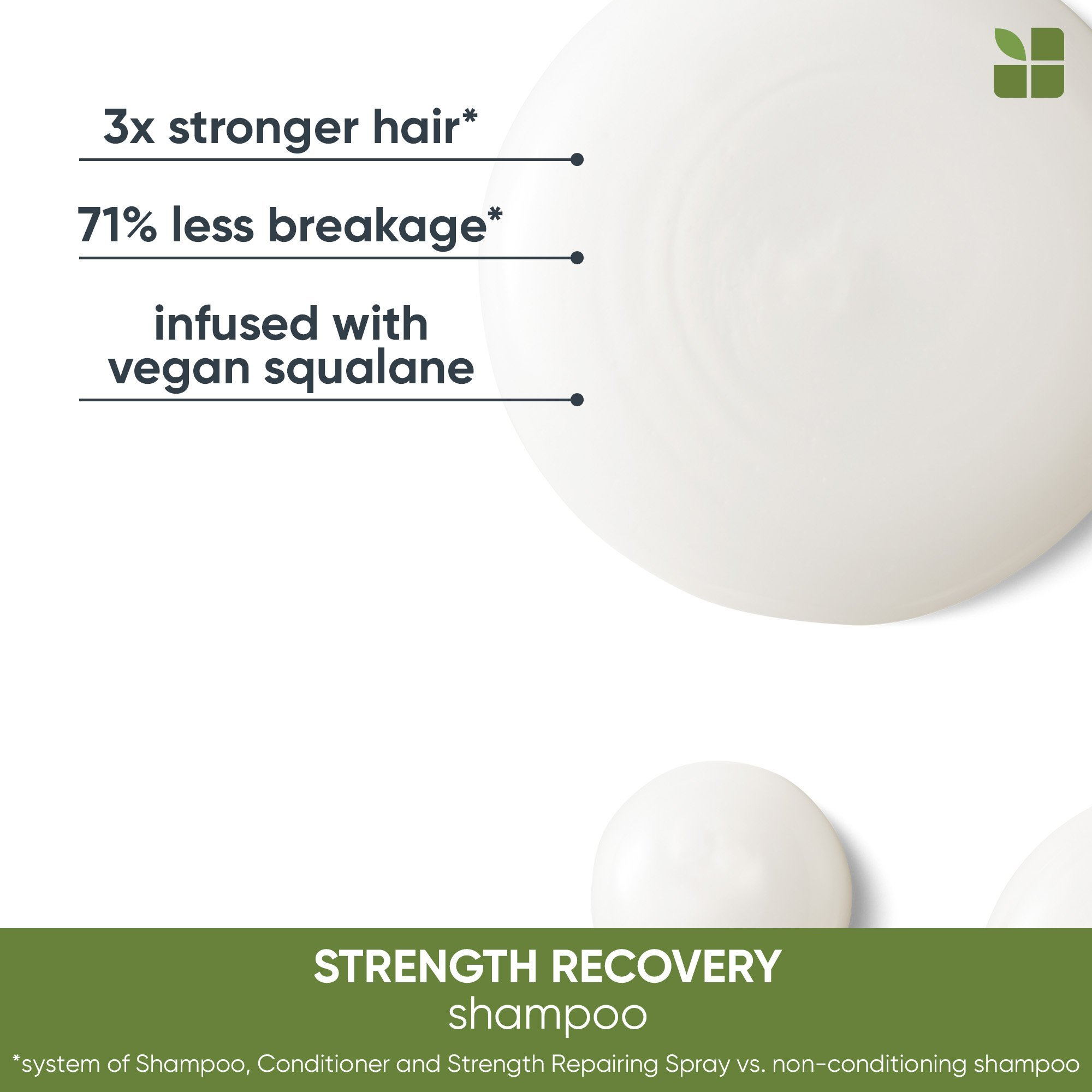 Matrix Biolage Strength Recovery Shampoo and Conditioner 13.5oz / 9.5oz Duo ($46 Value) / DUO