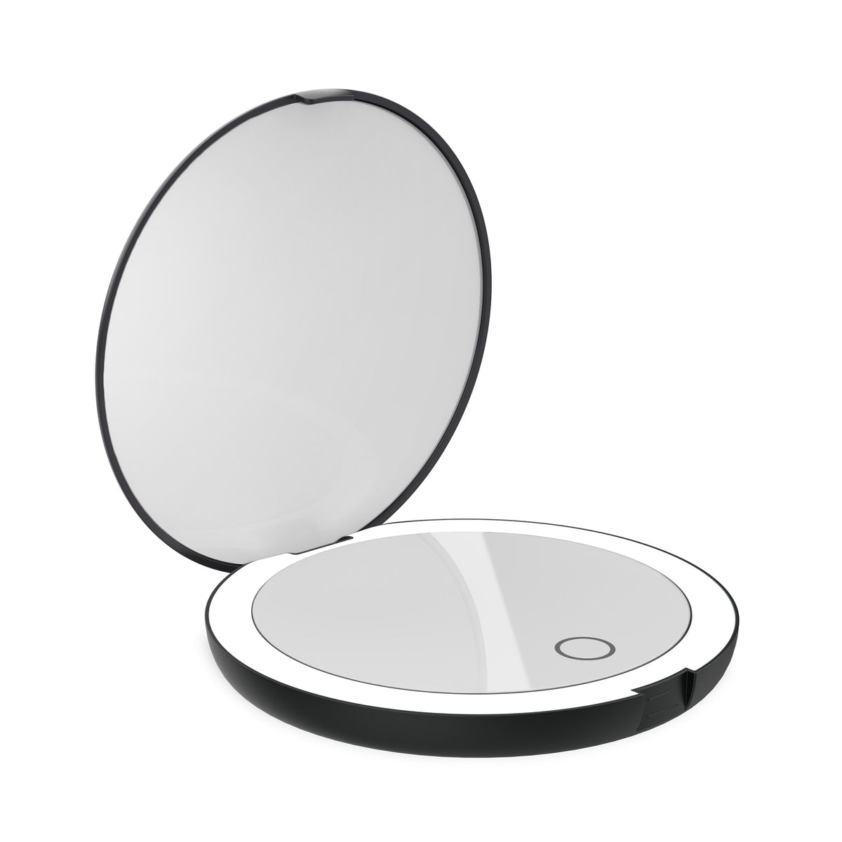 LUNA London COMPACT 2.0 7X 1X Magnifying LED Compact Mirror / MATTE BLACK