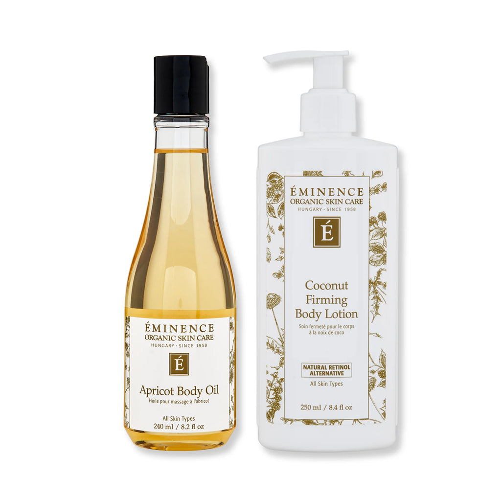 Eminence Organics Body Hydration Duo (Apricot Body Oil + Coconut Firming Body Lotion) / DUO