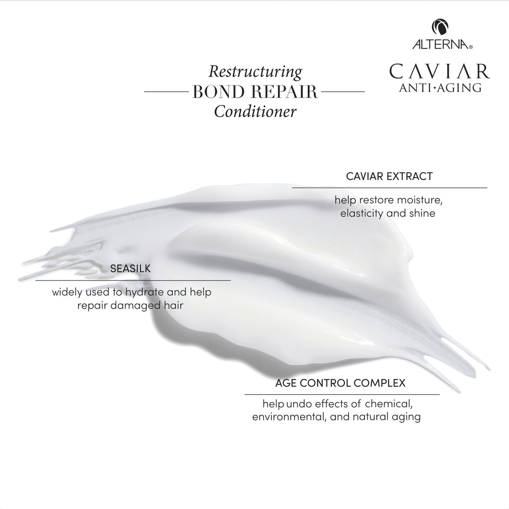 Alterna Caviar Anti-Aging Restructuring Bond Repair Conditioner / 33OZ thumbnail 2