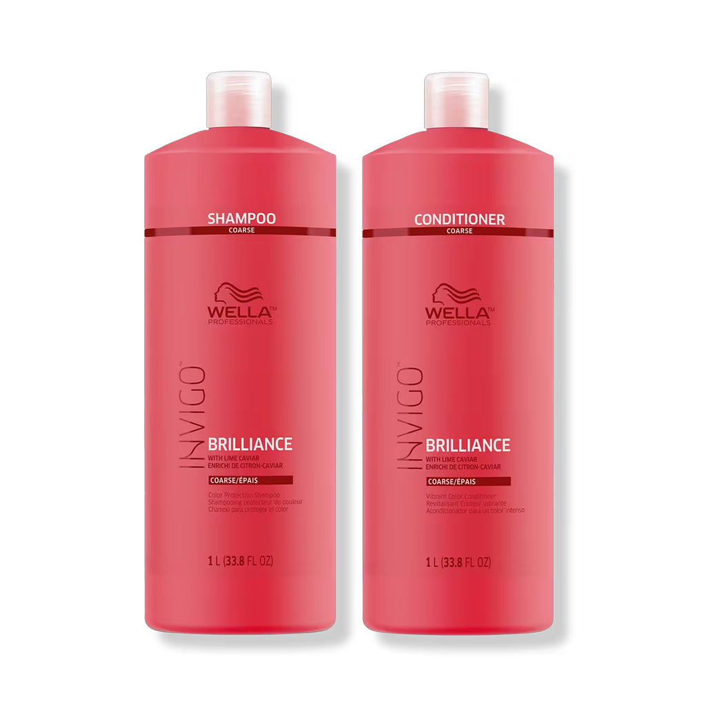 Wella Invigo Brilliance Shampoo and Conditioner - Coarse Colored Hair Liter Duo ($76.80 Value) / 33.OZ thumbnail 1